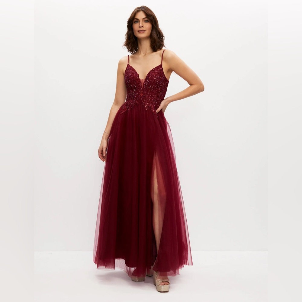 Melanie Lynn A Line Gown